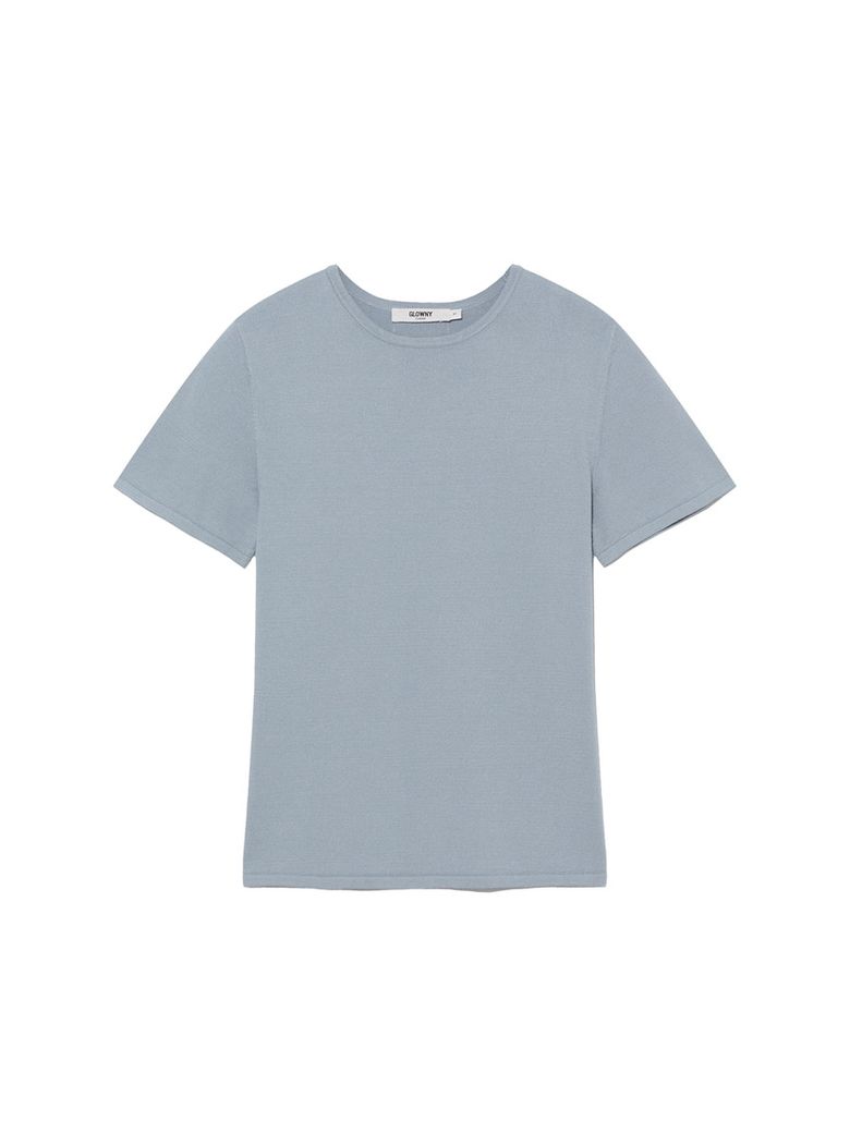 G BABY KNIT TEE (DUST BLUE)