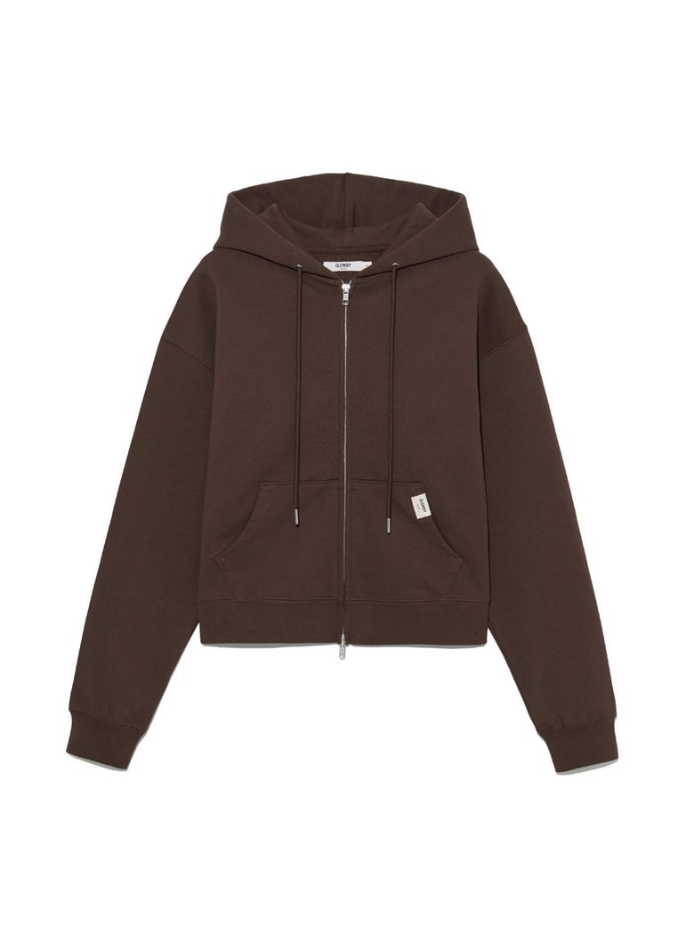G STANDARD ZIP-UP HOODIE (BROWN)