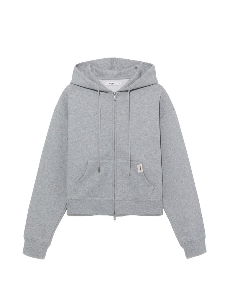 G STANDARD ZIP-UP HOODIE (MELANGE GRAY)