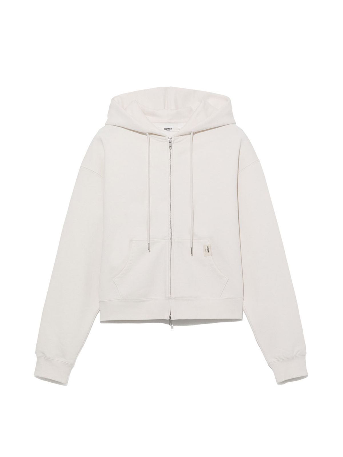 글로니(GLOWNY) G STANDARD ZIP-UP HOODIE (WHITE)