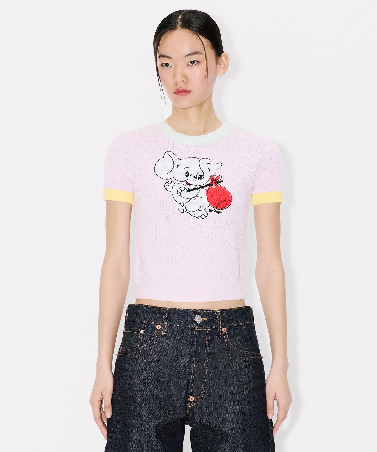 겐조(KENZO) 여성 겐조 카툰 엘리펀트 탑_K265AWTC03PKX