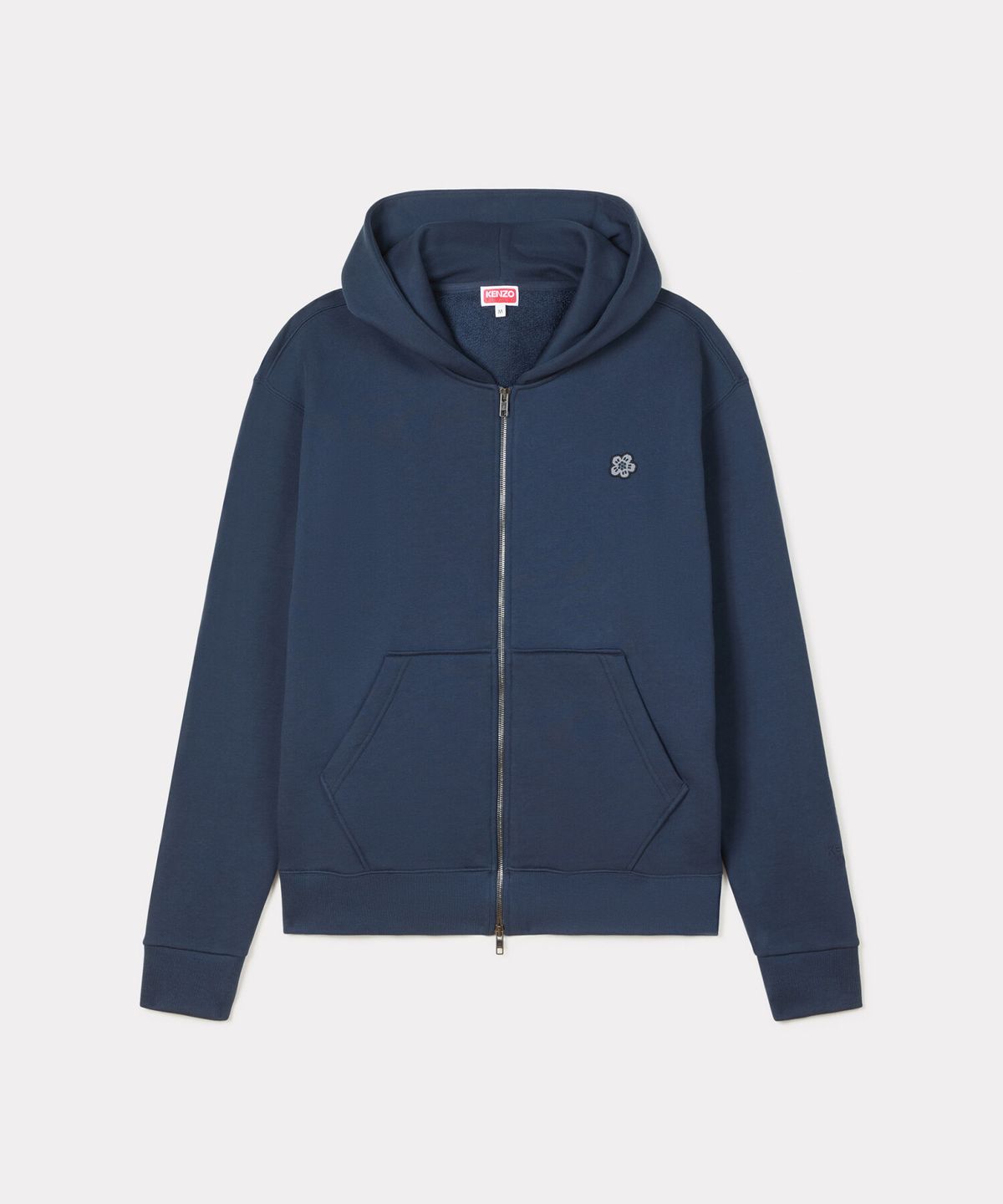겐조(KENZO) 남성 보케 플라워 크레스트 집 업 후디_K265AMW601NYX