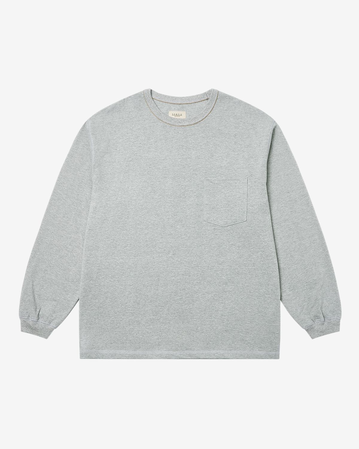 솔티(SORTIE) 3N605 Utility Poket Long Sleeve (Melange Gray)