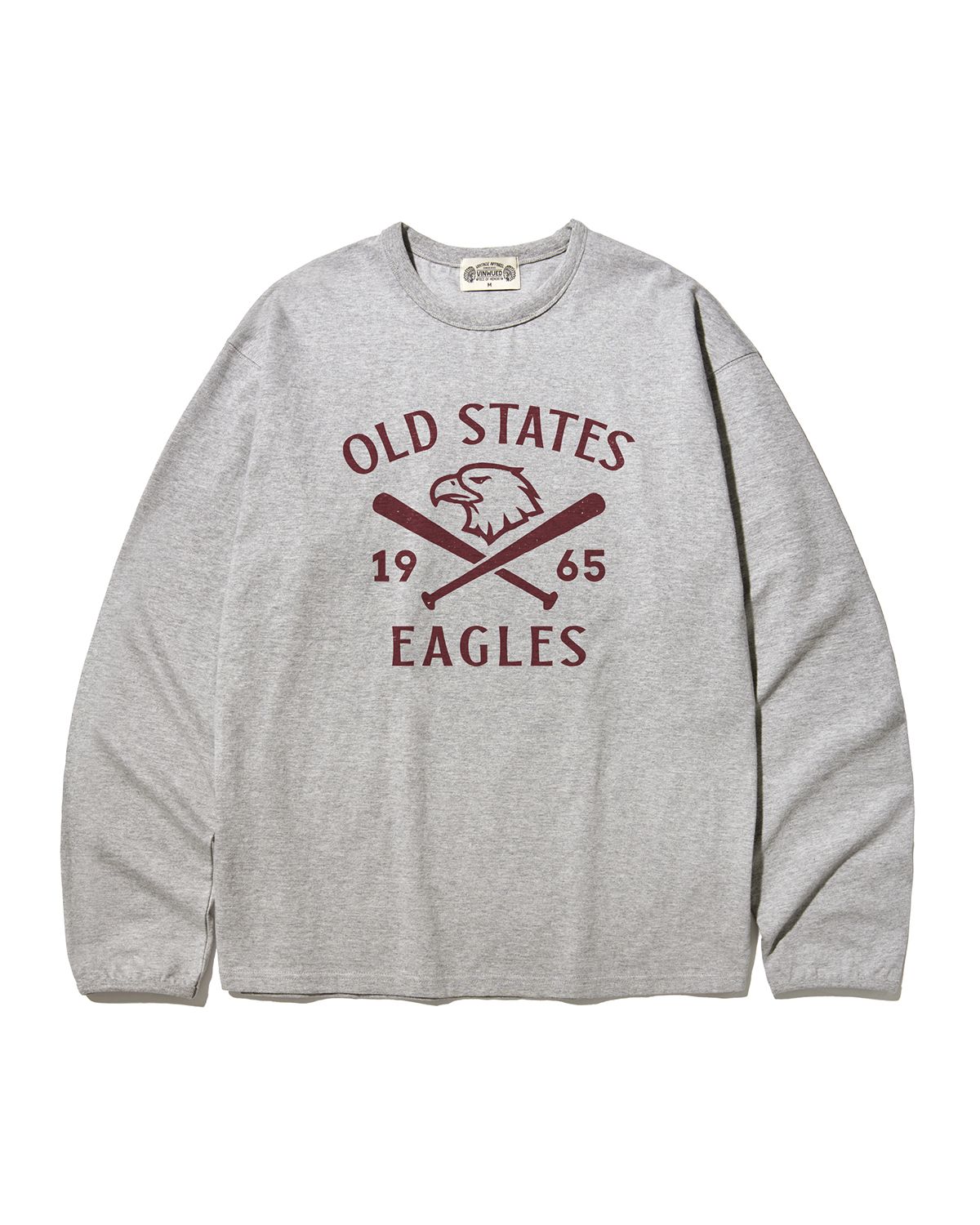 빈웨드(VINWUED) Old States Eagles 1965 올드 스테이츠 이글스 야구 빈티지 멜란지 세미오버 롱슬리브