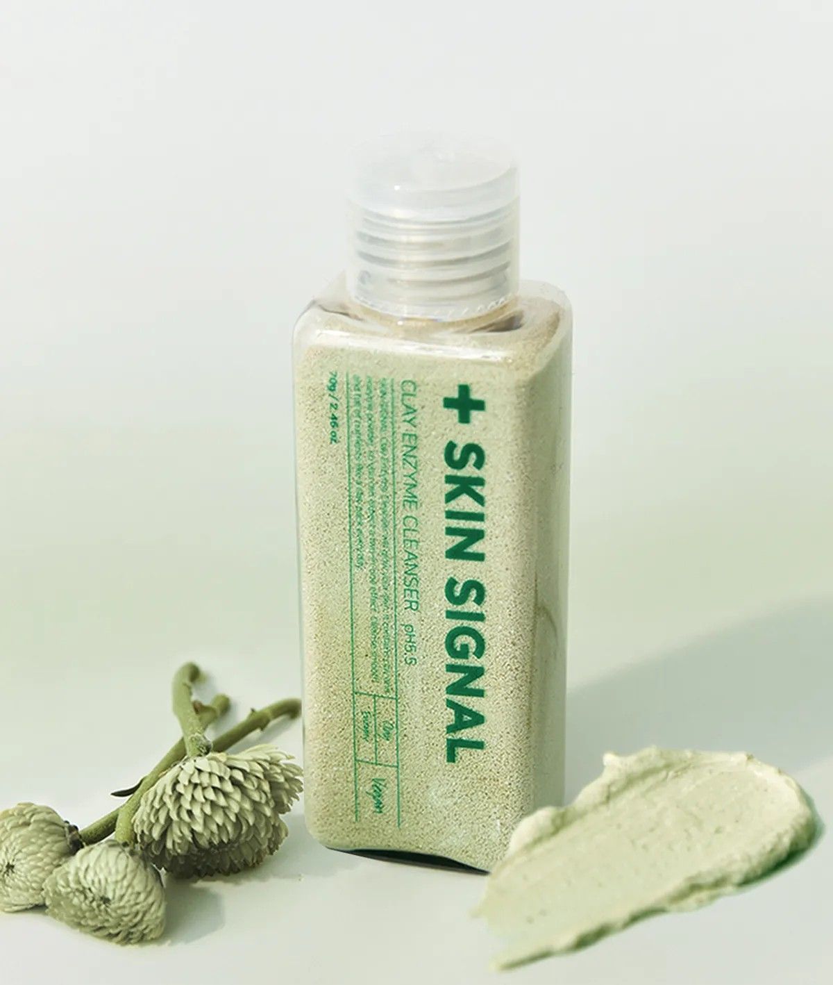 스킨시그널(SKINSIGNAL) 그린클레이 효소클렌저 70g (PHA, 쑥)