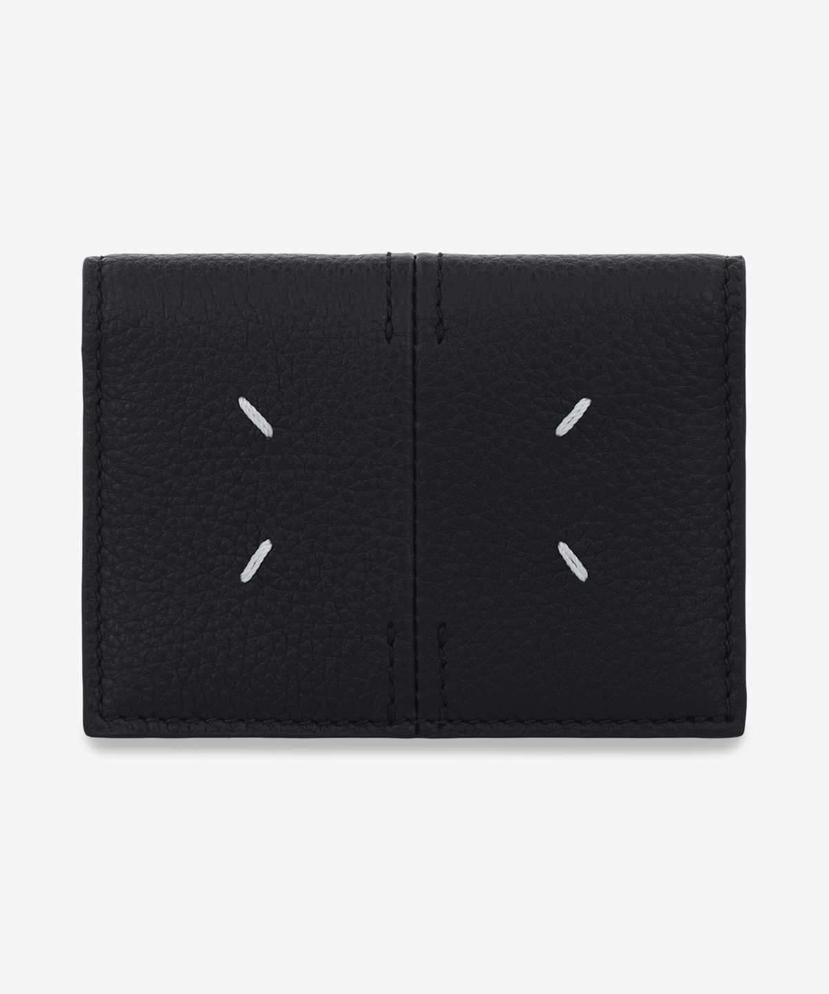 메종 마르지엘라(MAISON MARGIELA) 레더 바이폴드 카드 홀더 - 블랙 / SA2UI0020P7268H8419