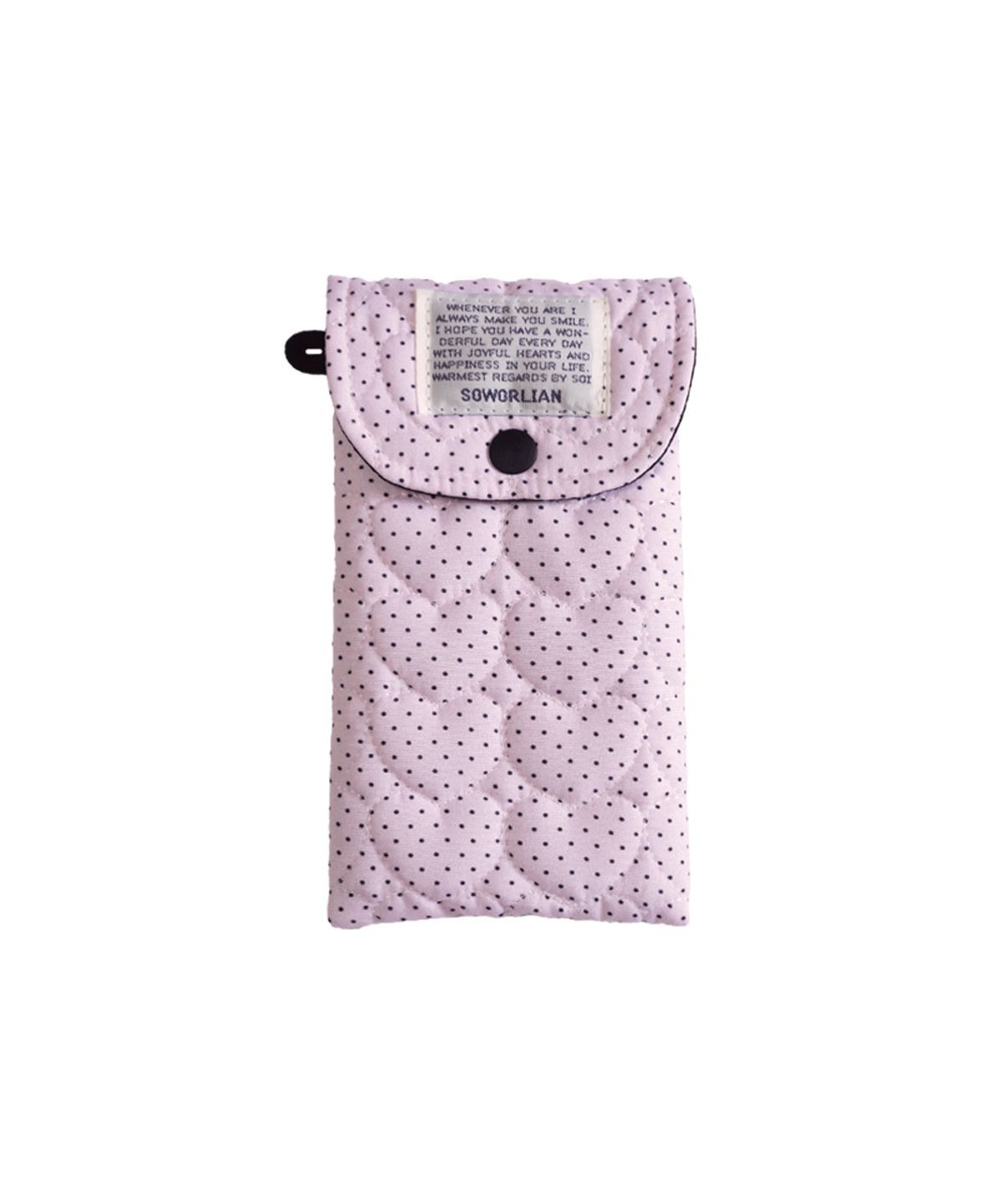 소월리안(SOWORLIAN) 똑딱필통 펜슬파우치_Petit Dot Pink
