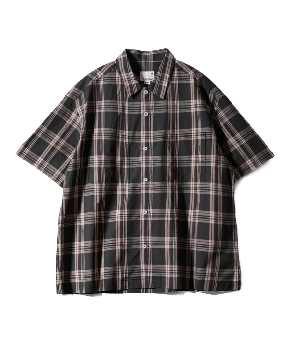 홀리선(HORLISUN) Joshua Multi Check Shirt Black