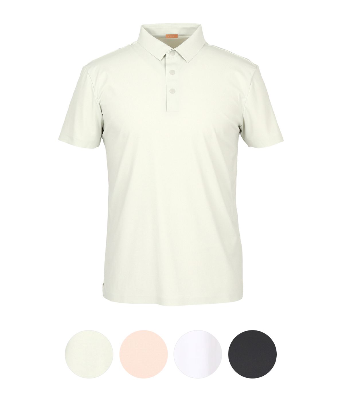 김영주 골프(KIM YOUNG JOO GOLF) 여름 쿨링 스판 베이직 무지 카라  남성 반팔 골프 티셔츠 DQMMTS15