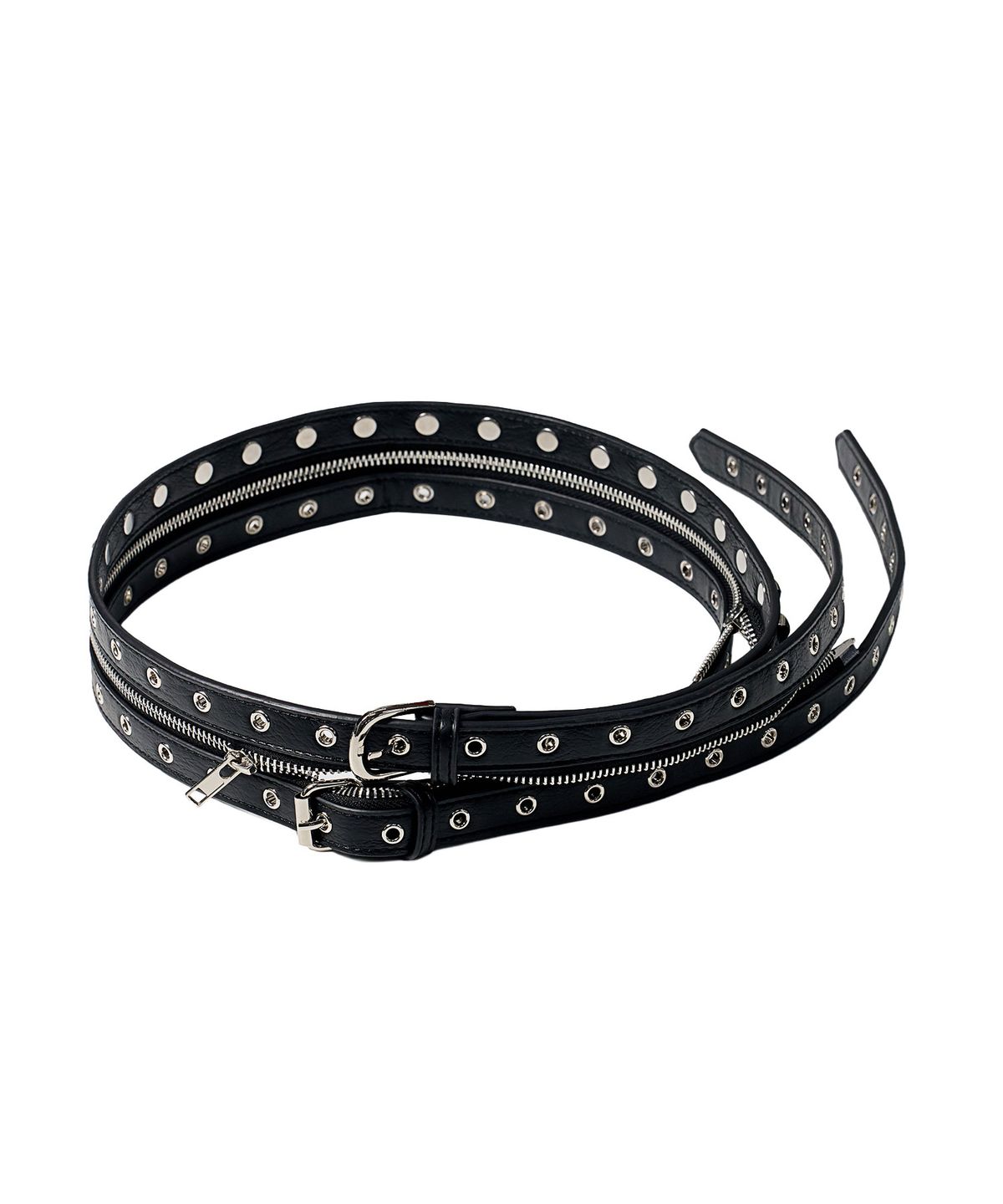 스키즘 인듀싱(SCHISM INDUCING) MODULAR SEPARATING ZIPPER BELT BLACK