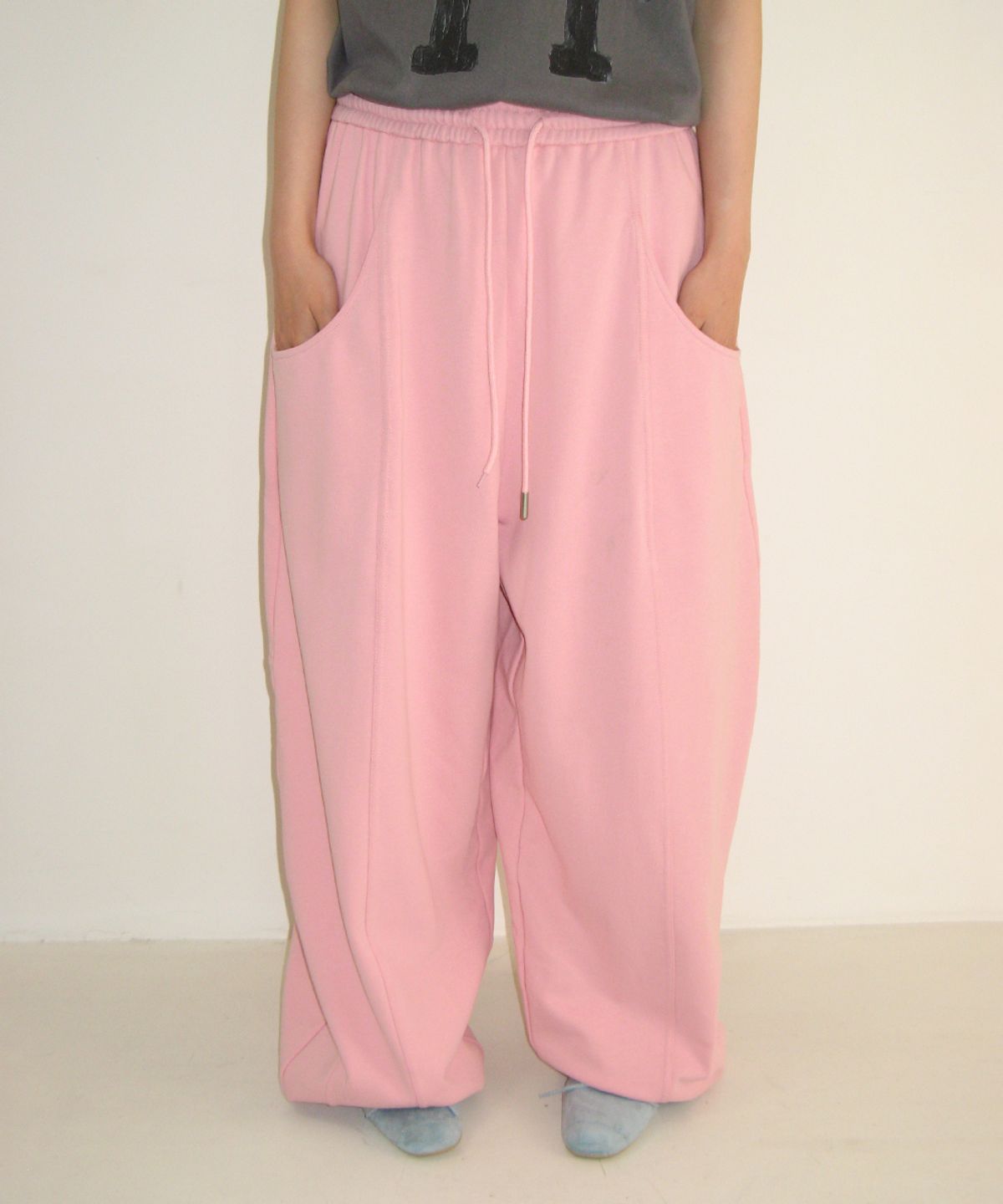 론론(RONRON) MINI HEART BALLOON JOGGER PANTS SOFT PINK
