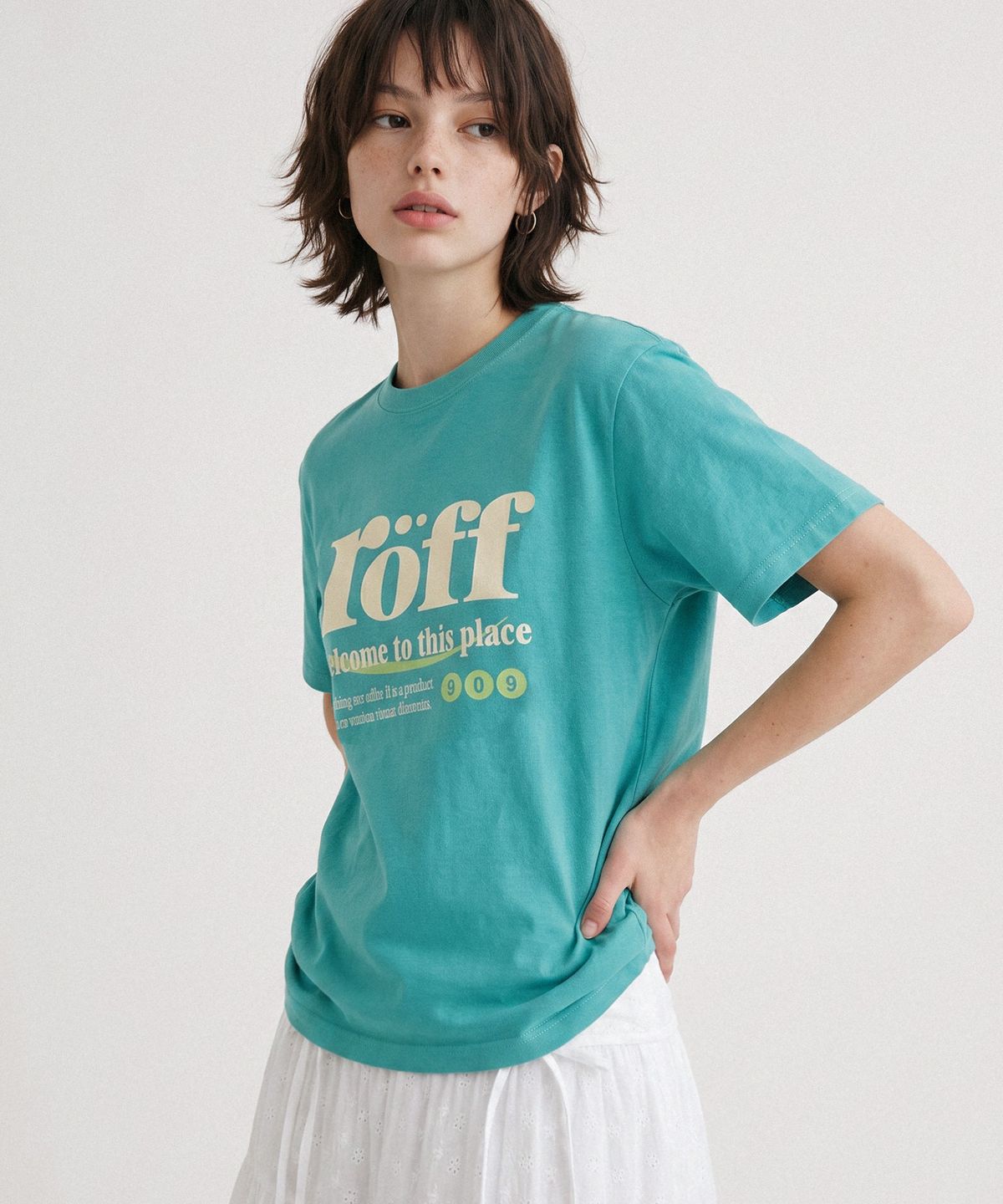 랜덤오프(RANDOMOFF) RÖFF TYPE PLAY T-SHIRT [MINT]