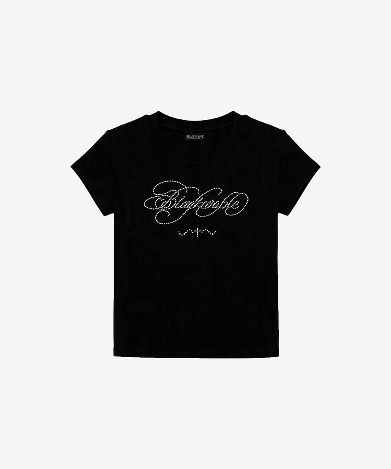 글리터 플로우 반팔티_블랙 Glitter Flow Tee_Black