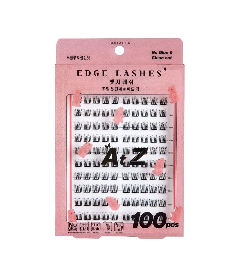 속눈썹ONLY)수아도르 노글루 클린 컷 앳지래쉬 꾸밈5단계 #피드각(9+10+11mm 100pcs)