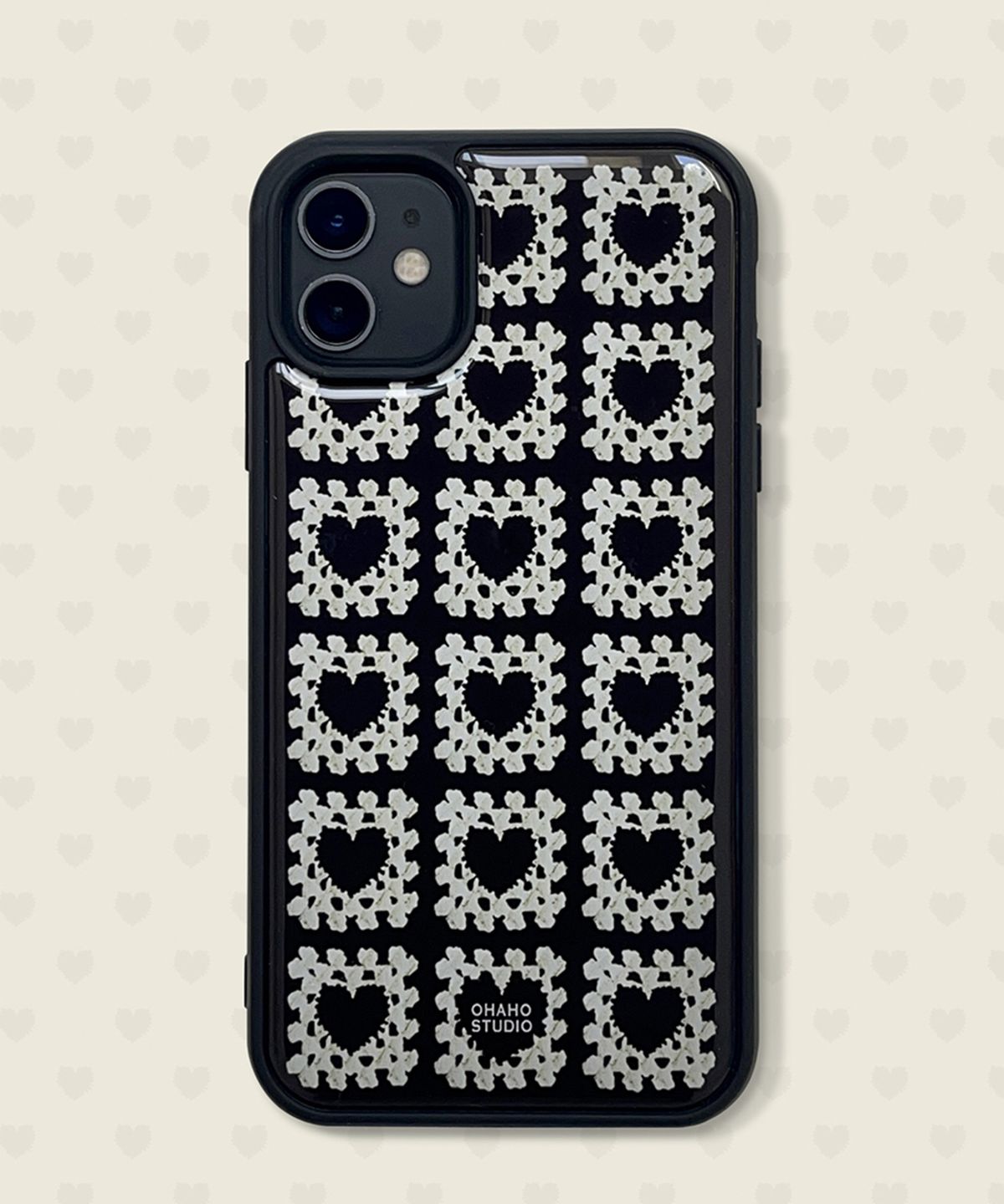 오하호 스튜디오(OHAHO STUDIO) Heart Crochet Phone case (에폭시/글라스/맥세이프글라스)