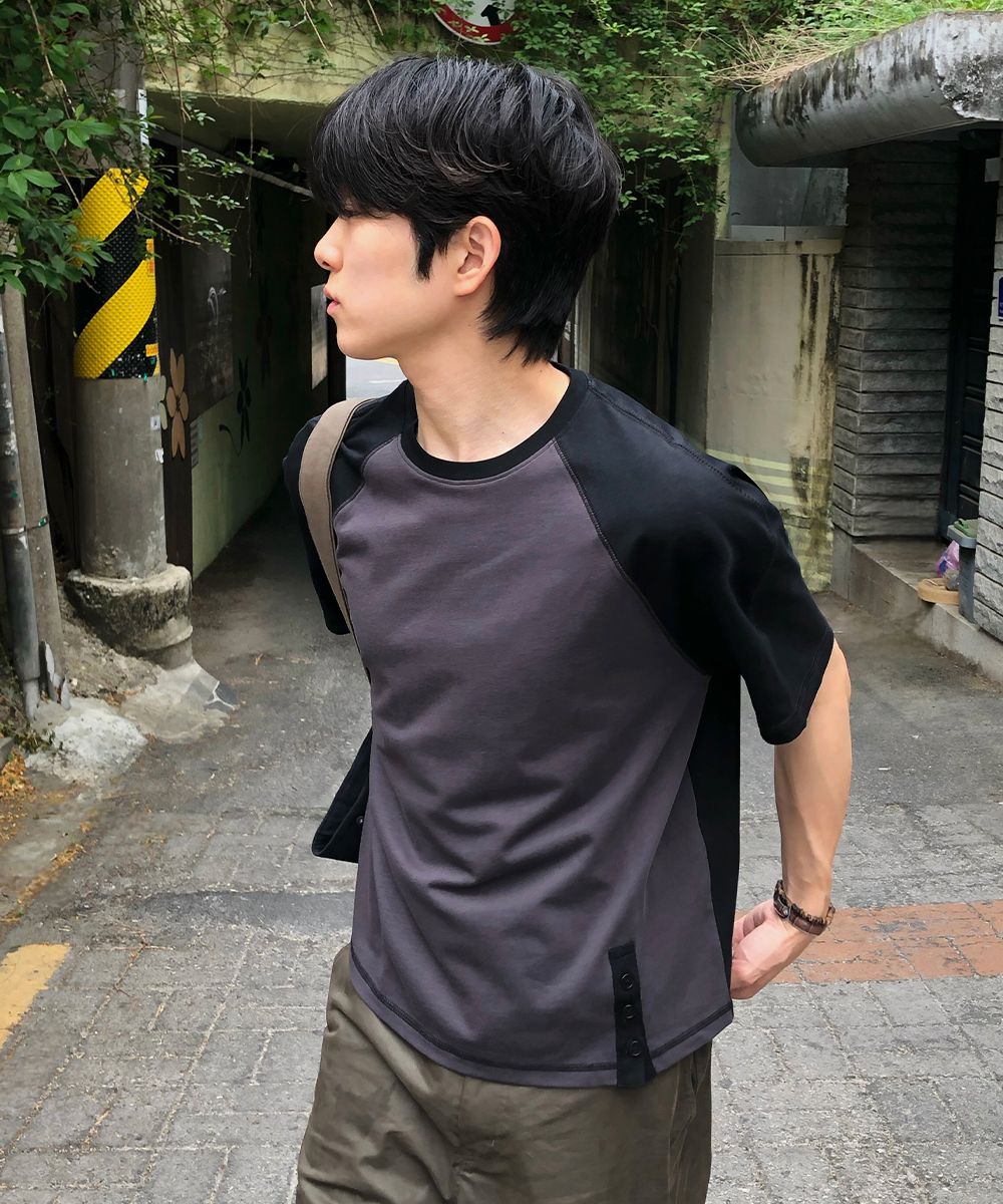Oxford two tone tote bag BLACK source detail 29