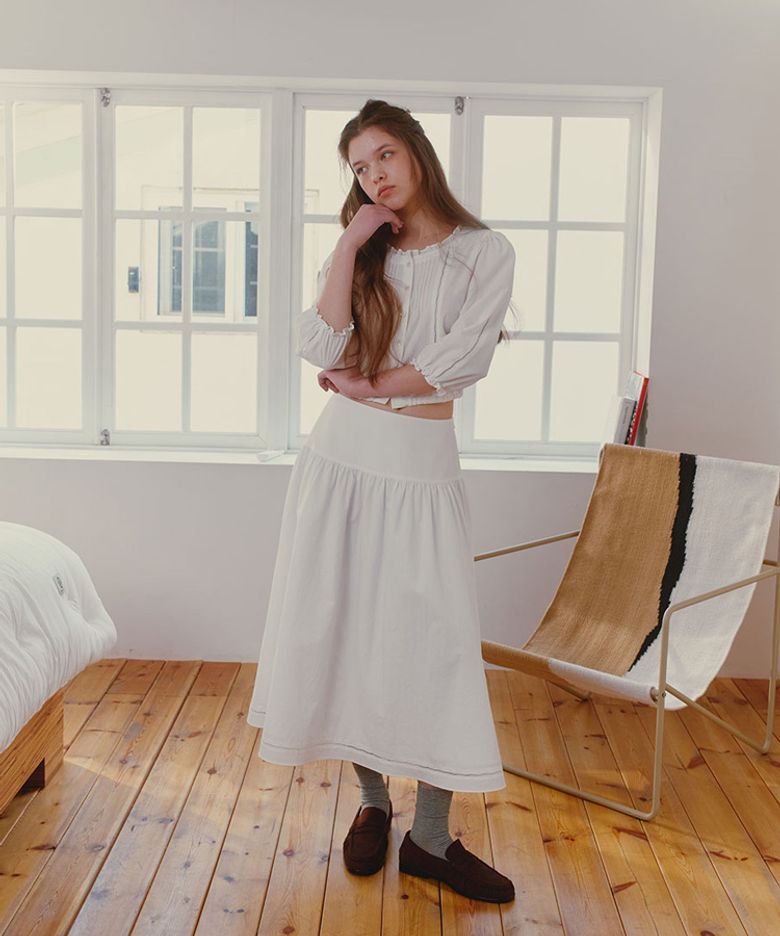 Simone Shirring Skirt