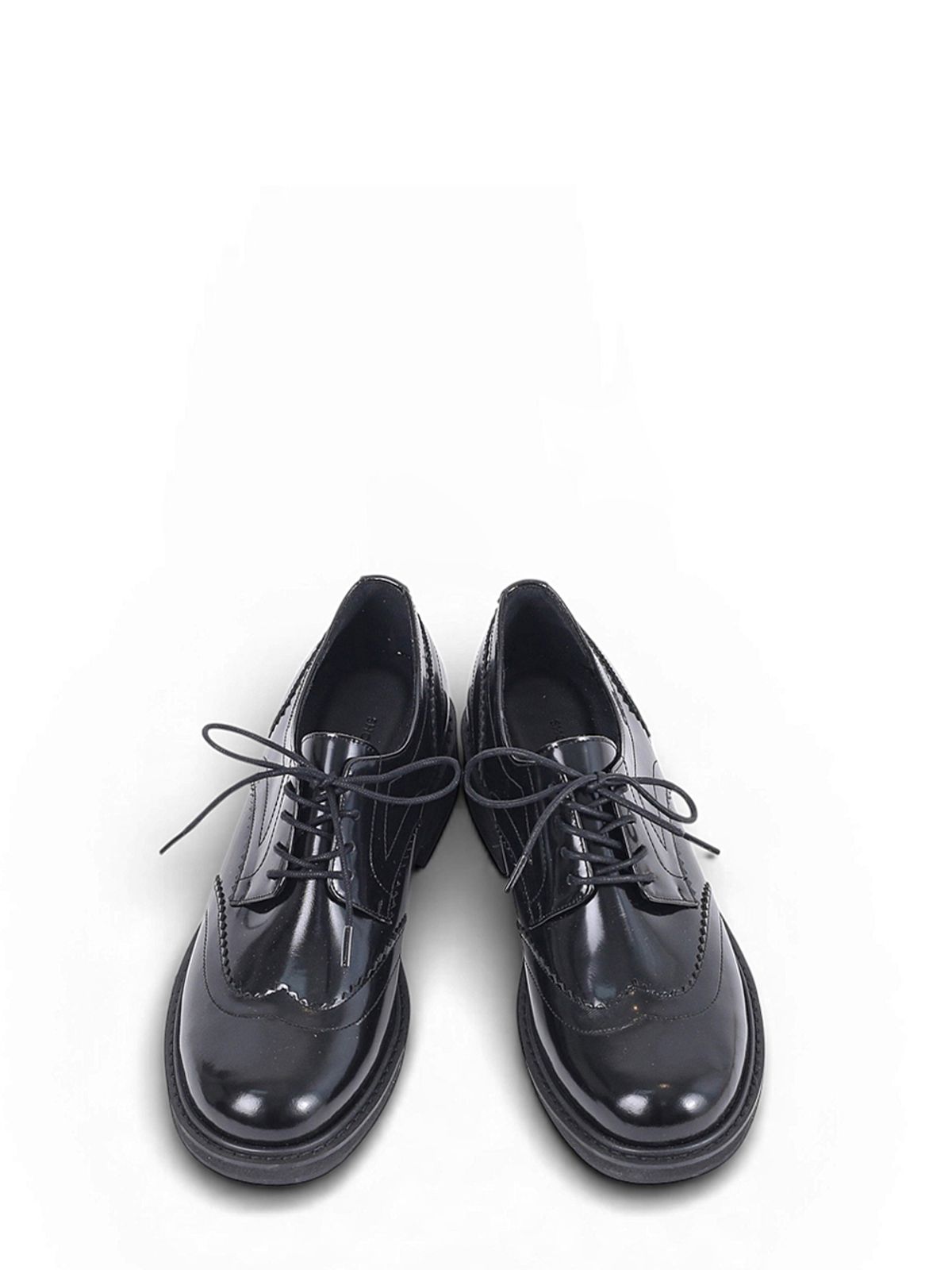 슈바이초이(SHOEBYCHOI) 큭래식 복스 블랙 레이스업 더비 (3.5cm)