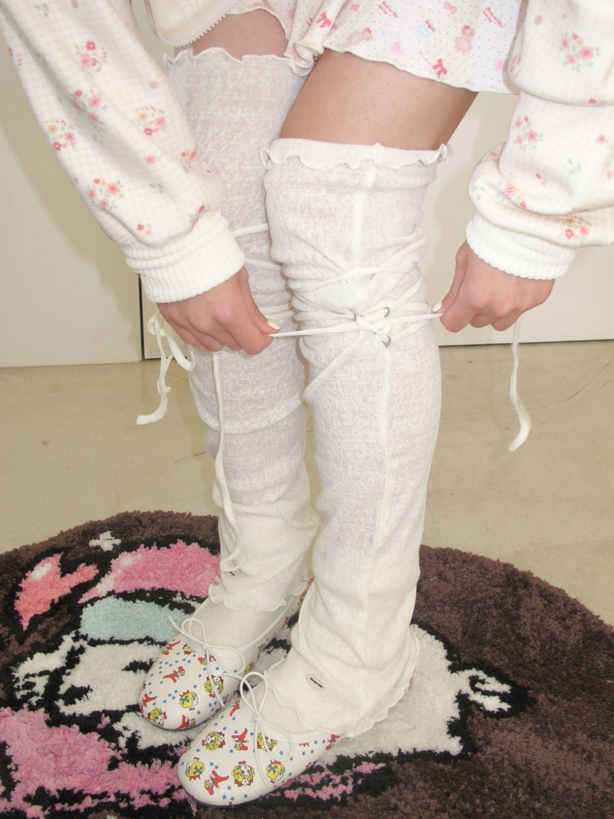 구름킴(GULEMKIM) Girls Solid Color Lace Socks (3 colors)