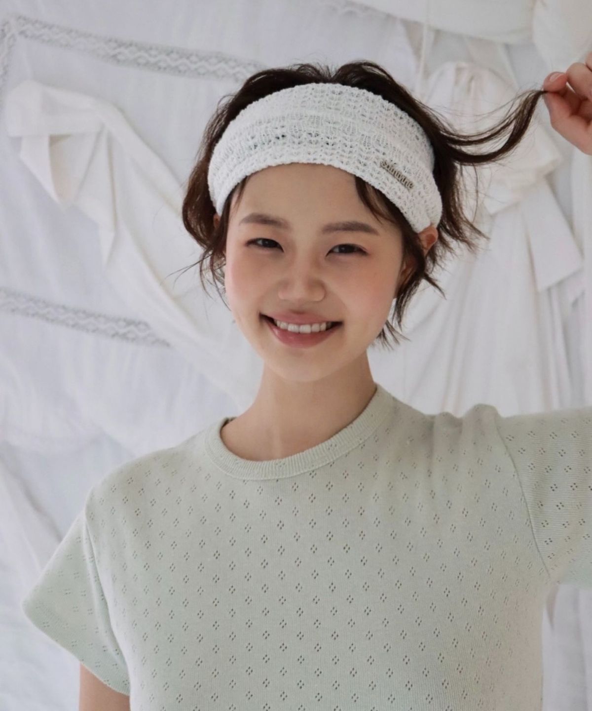 세인트바인(SAINTVINE) 베이비 메쉬 헤어밴드