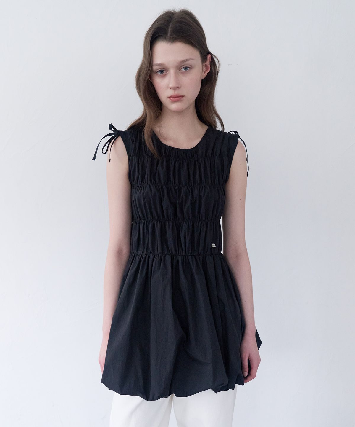 로라로라(ROLAROLA) BALLOON MINI ONE PIECE BLACK