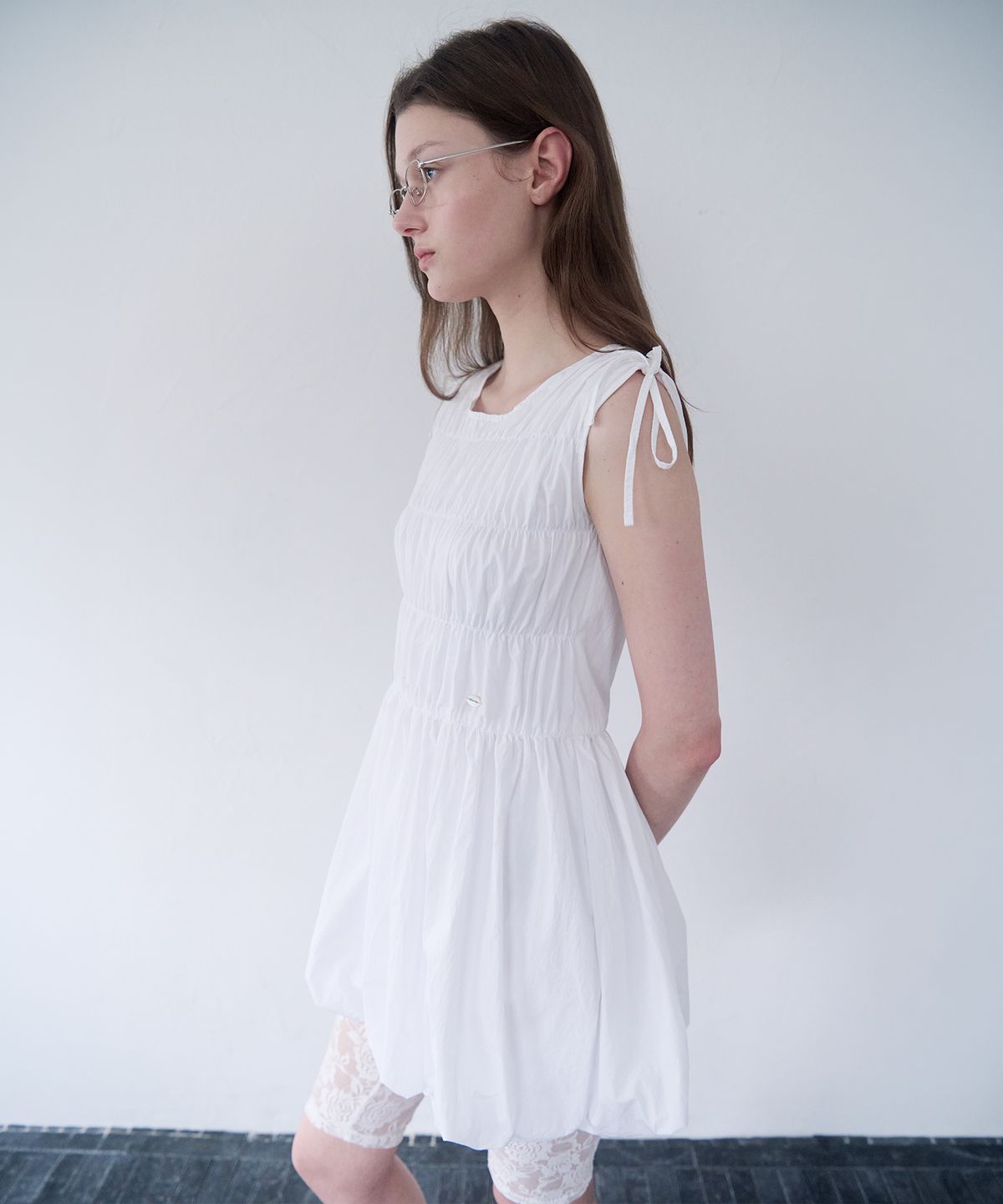 로라로라(ROLAROLA) BALLOON MINI ONE PIECE WHITE