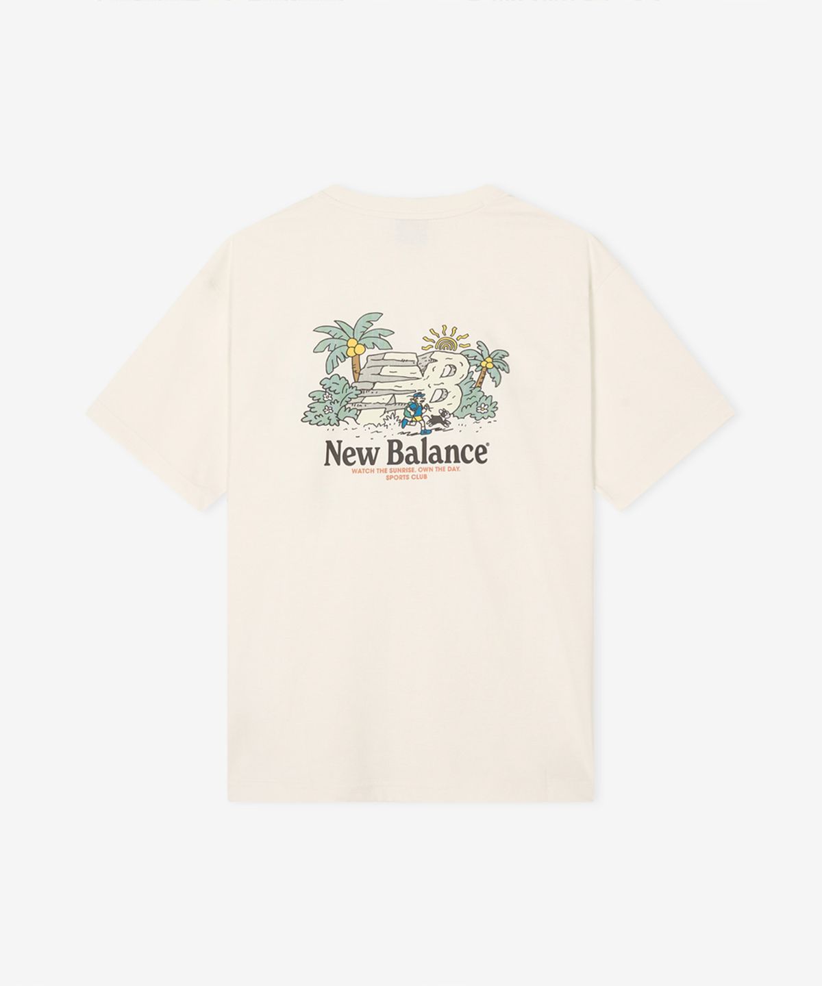 뉴발란스(NEW BALANCE) NBNEG21523 / UNI NB 프렌즈 썬라이즈 반팔티 (LIGHT BEIGE)