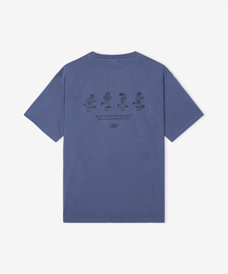 NBNEG21503 / UNI NB 프렌즈 반팔티 (DARK BLUE)
