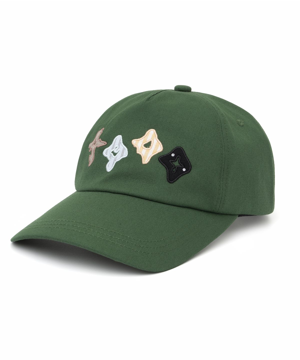 낫포너드(NOT4NERD) Symbol Sequence Applique Ball Cap - Green