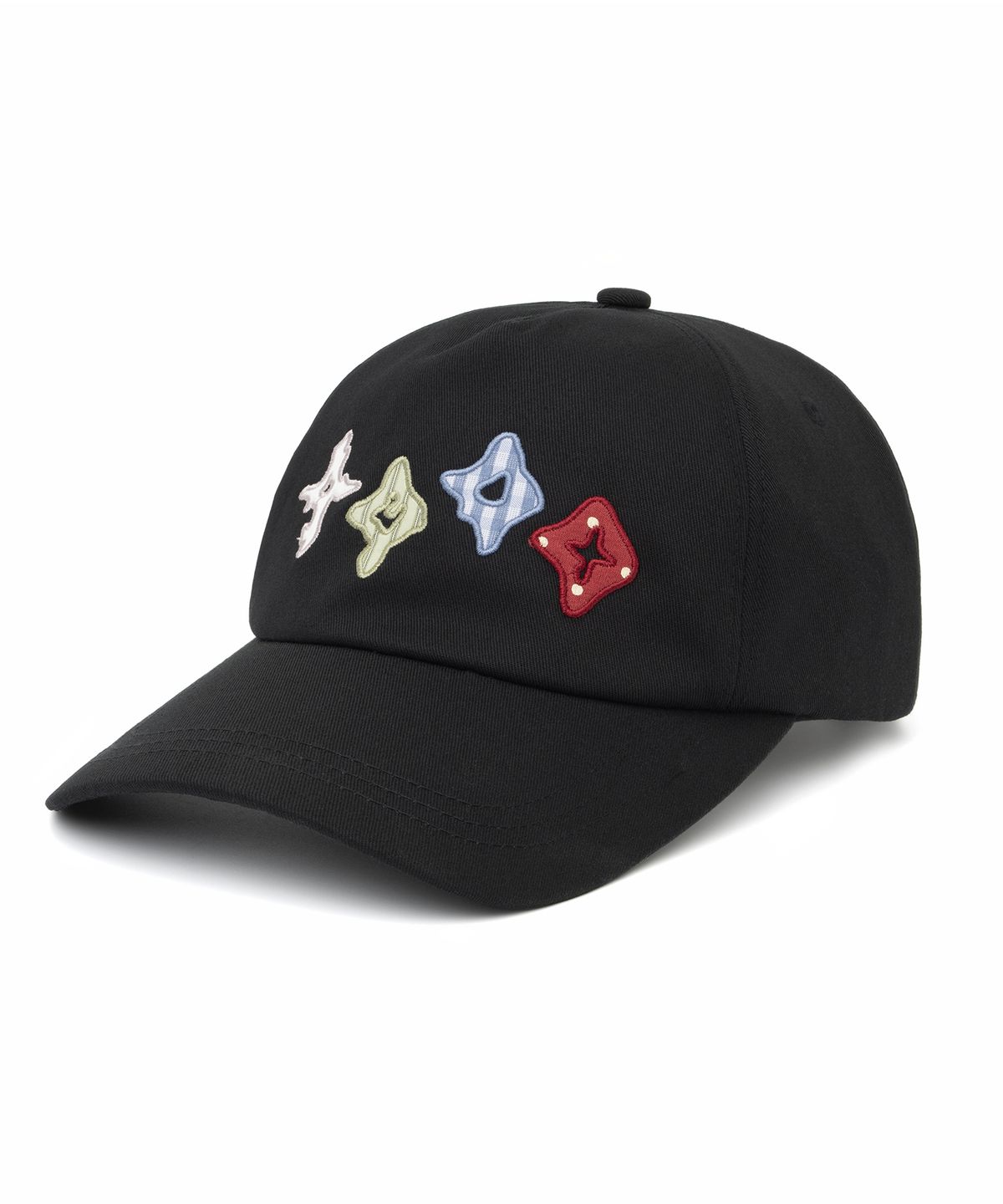 낫포너드(NOT4NERD) Symbol Sequence Applique Ball Cap - Black