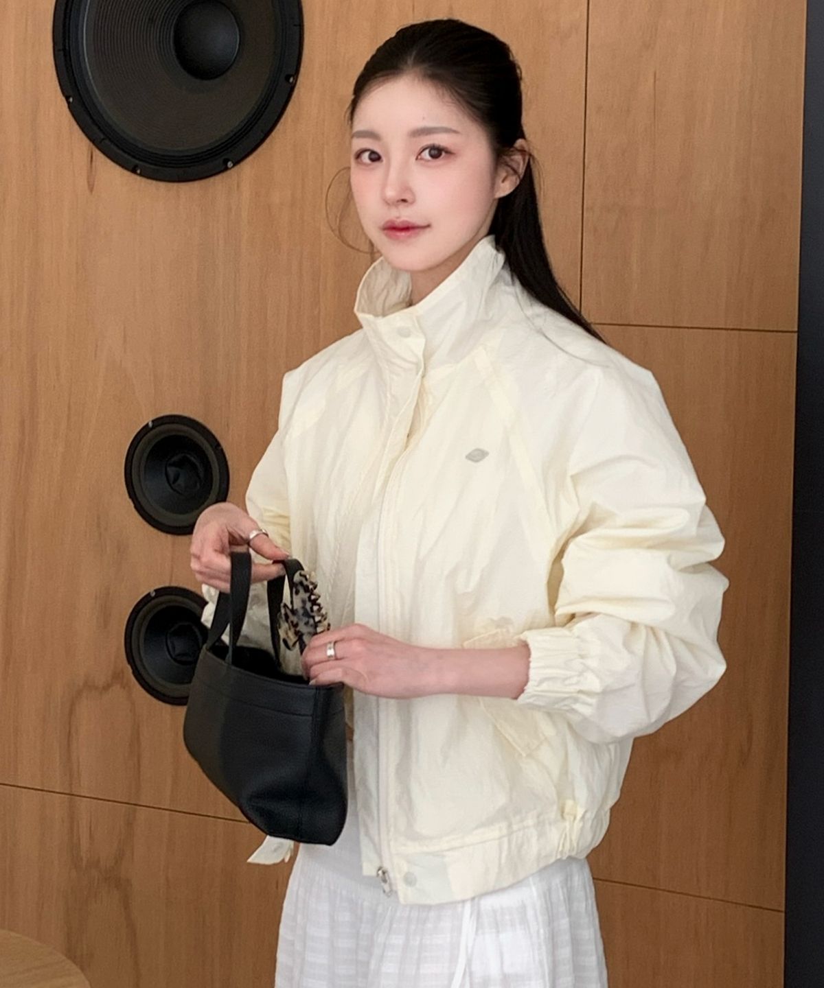 틸아이다이(TILL I DIE) Crispy compact wind breaker jumper_Cream