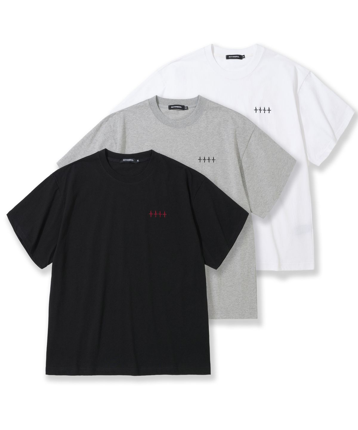 낫포너드(NOT4NERD) [2PACK] 4444 Logo T-Shirts