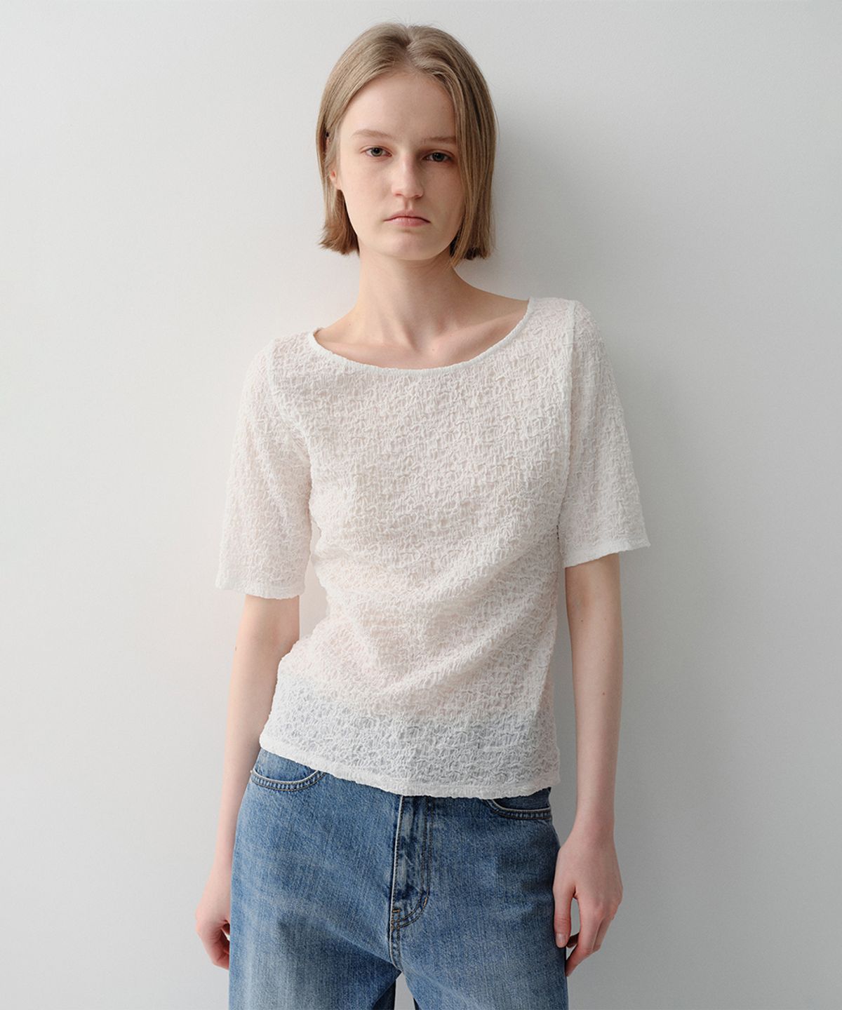 이아(EAAH) KAYA WRINKLE TOP (WHITE)