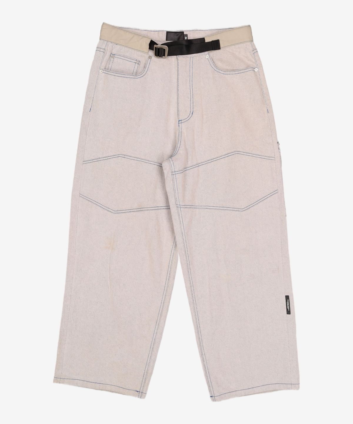 오프닝프로젝트(OPENING PROJECT) Shield Denim Pants - Ecru 2