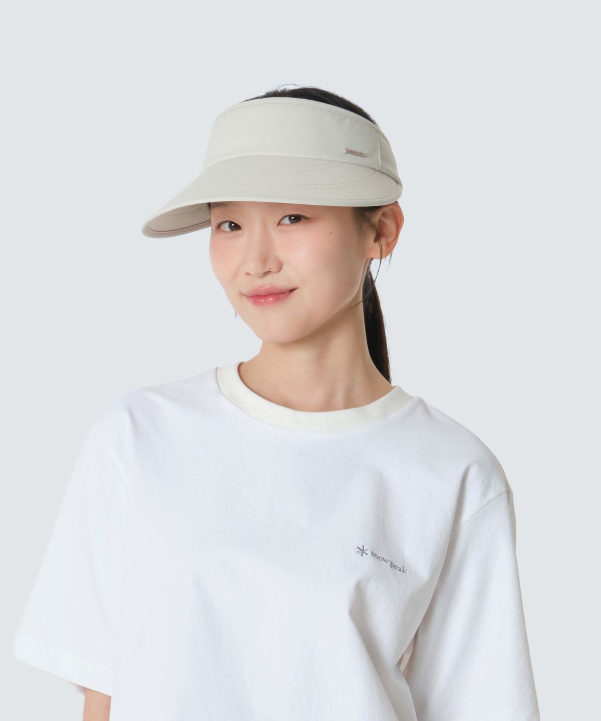 스노우피크 어패럴(SNOWPEAK APPAREL) 경량 타슬란 쿨링 여성 썬캡 (S26MWFSC79) Light Beige