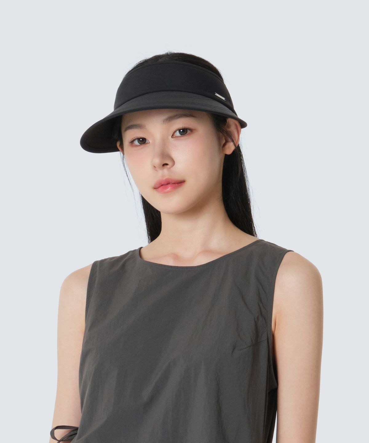스노우피크 어패럴(SNOWPEAK APPAREL) 경량 타슬란 쿨링 여성 썬캡 (S26MWFSC79) Black