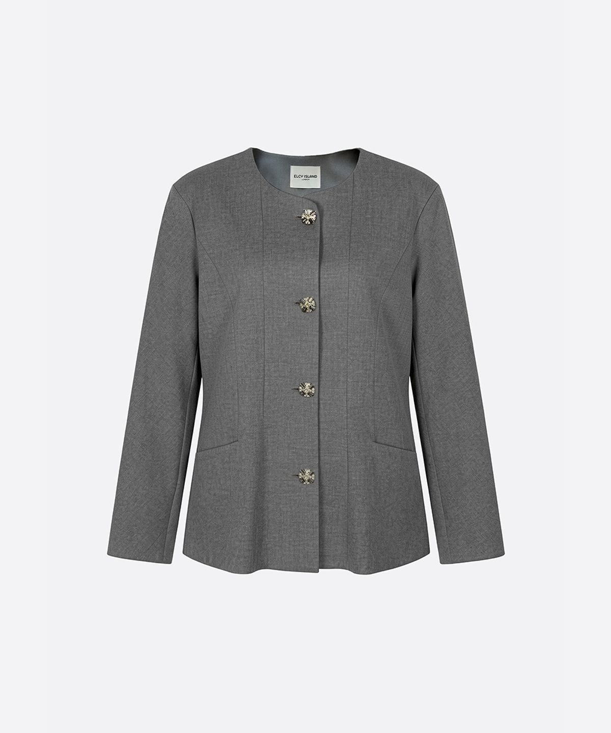 엘시 아일랜드(ELCY ISLAND) Grace Signature Tailored Jacket (GRAY)