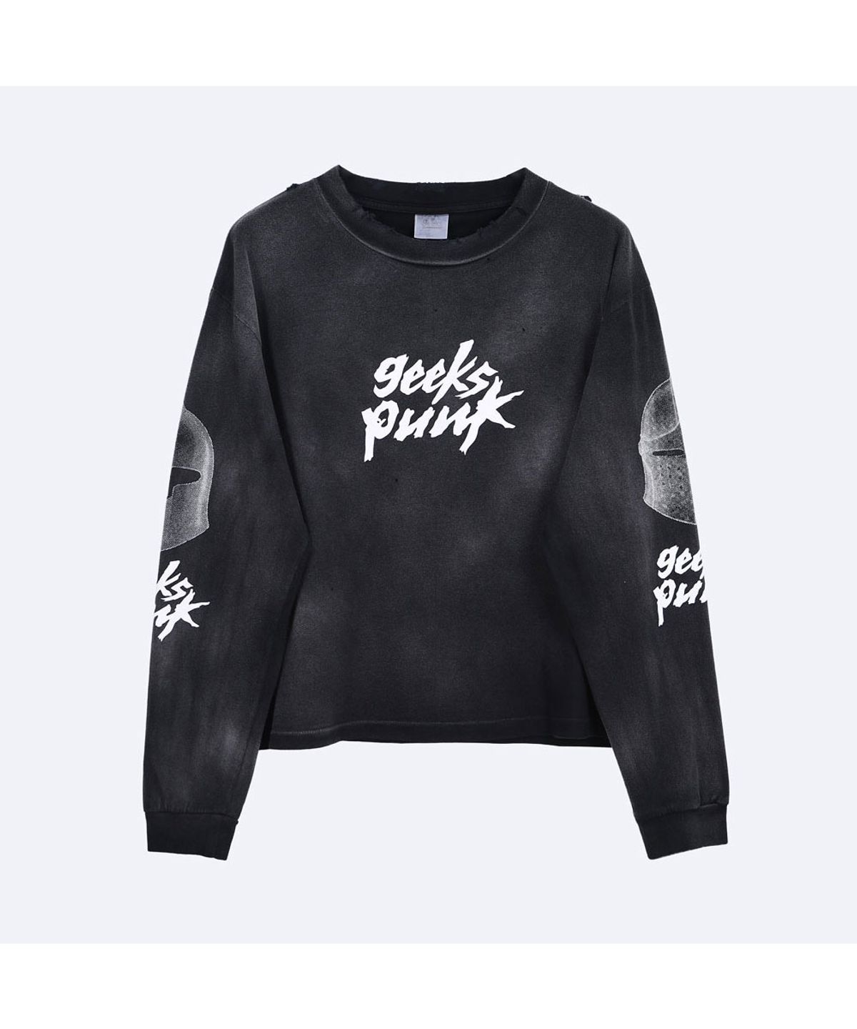 더 긱스(THE GEEKS) Geeks punk long sleeves - Black