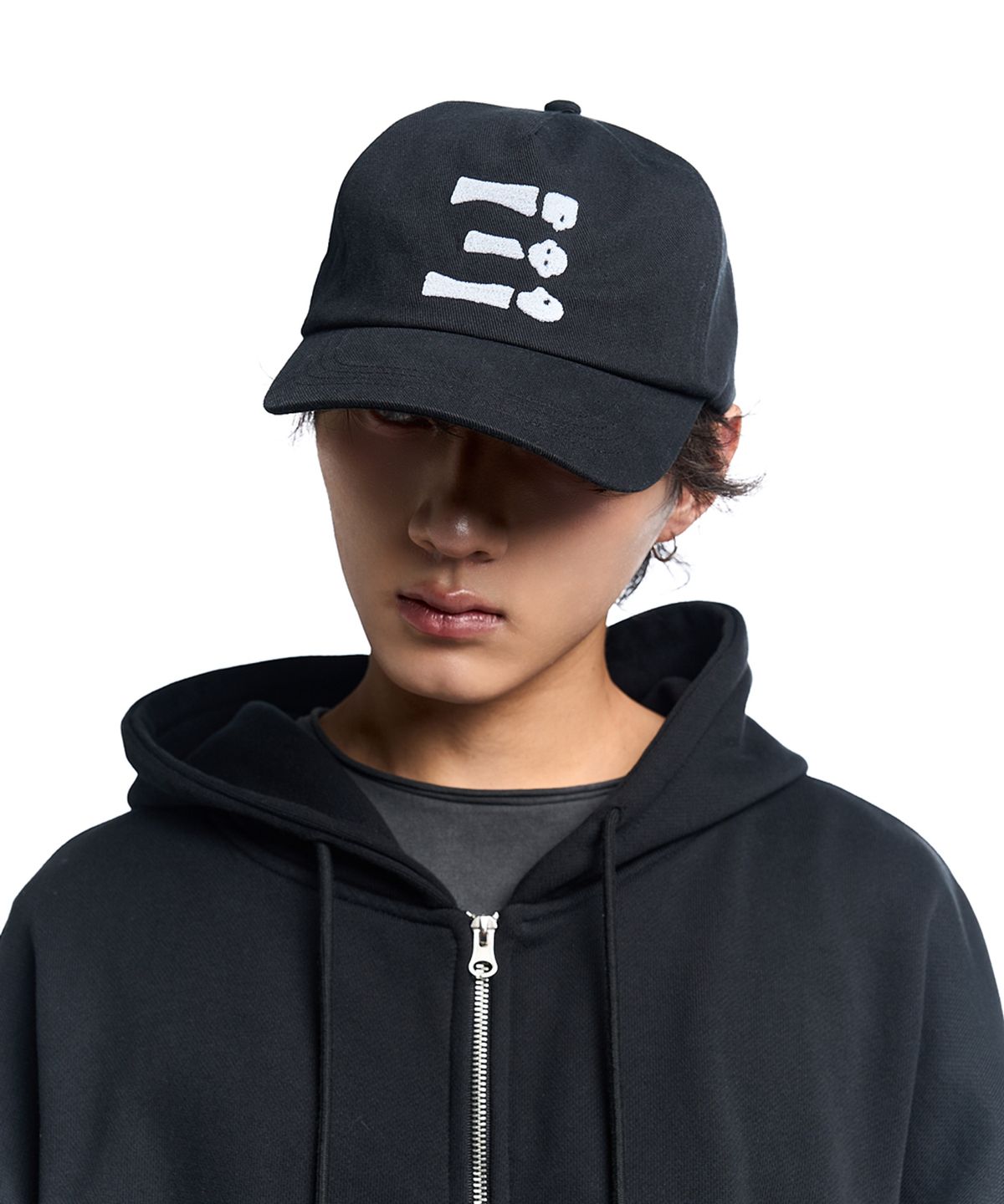 쓰리아이(3IE) 3IE OVER FIT 5-PANEL CAP_BLACK