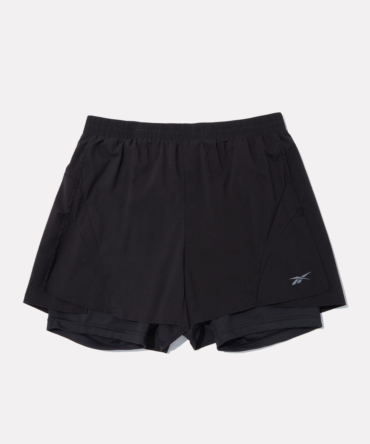 리복(REEBOK) 퍼포먼스 2in1 쇼츠 - 블랙