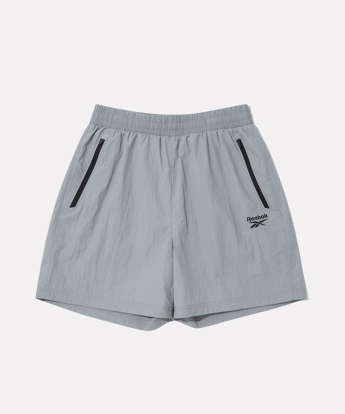 리복(REEBOK) 그리드 패턴 퍼포먼스 쇼츠 - 그레이