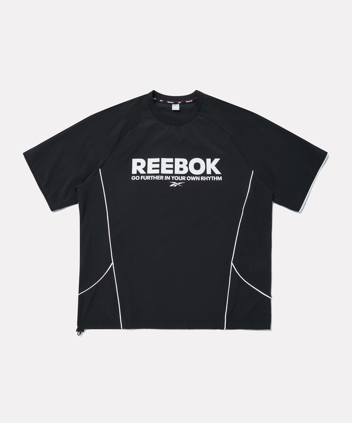 리복(REEBOK) 메쉬 퍼포먼스 반팔티 - 블랙