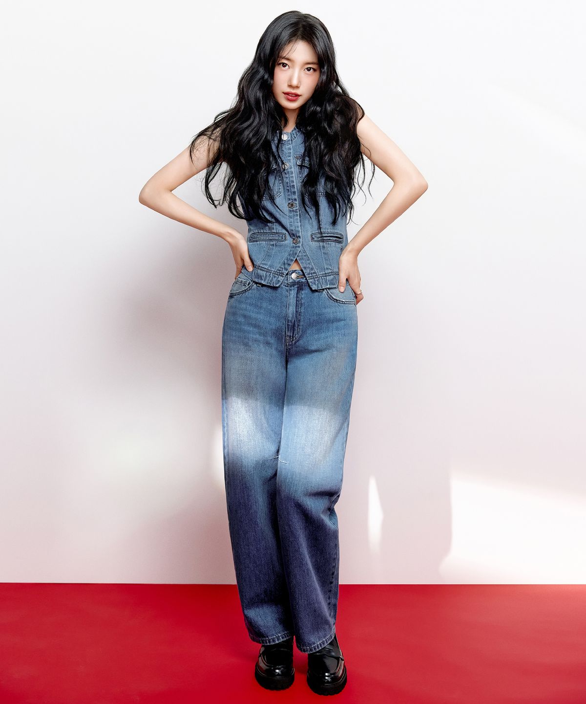 게스(GUESS) 1color 인디고 슬림 배럴 YQ1D6086