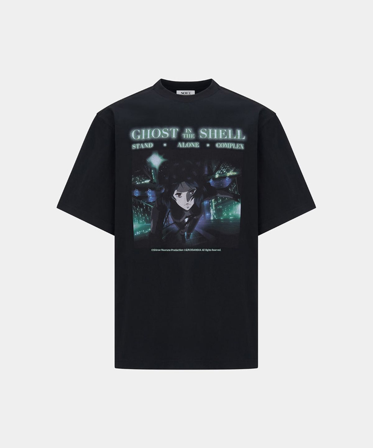 노이스(NOICE) NOICE X GHOST IN THE SHELL S.A.C. T-SHIRT - BLACK