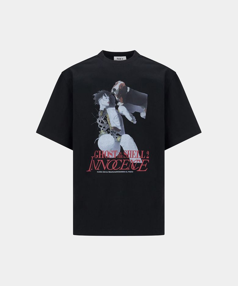 NOICE X GHOST IN THE SHELL INNOCENCE T-SHIRT - BLACK