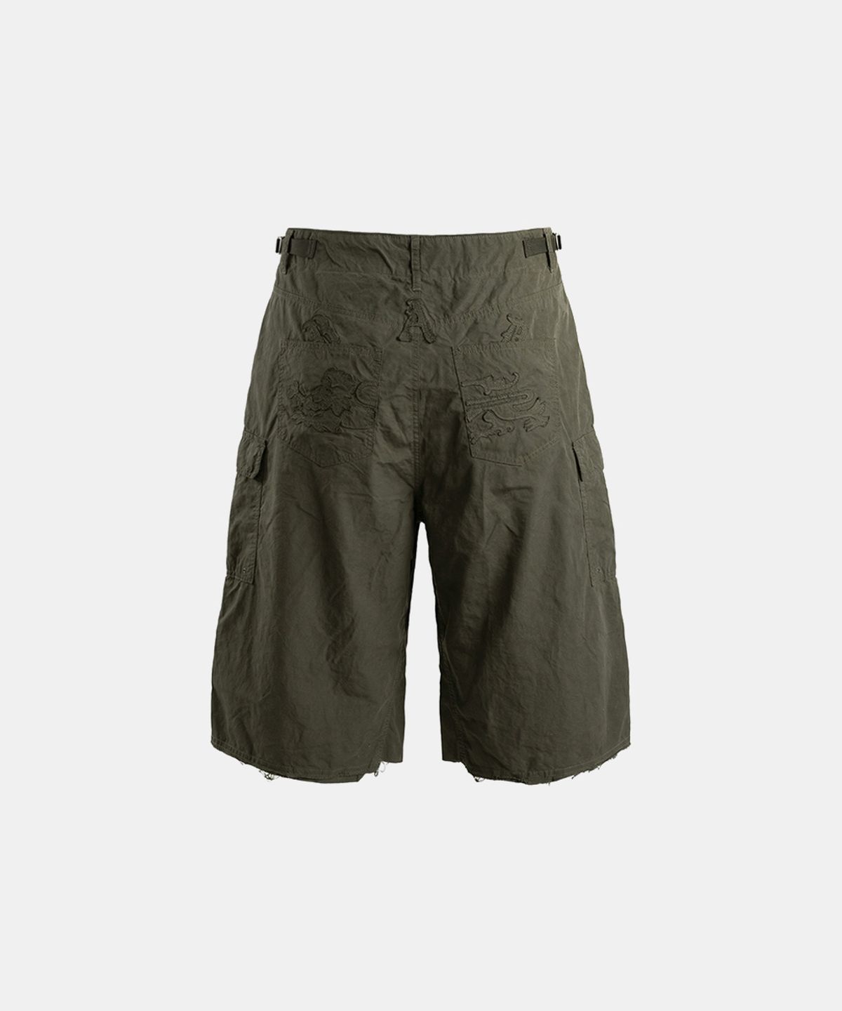 배드블러드(BADBLOOD) Arc Bermuda Pants - Khaki