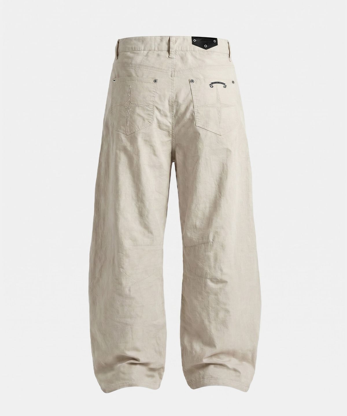 배드블러드(BADBLOOD) Contour Lightweight Curved Fit Pants - Cream
