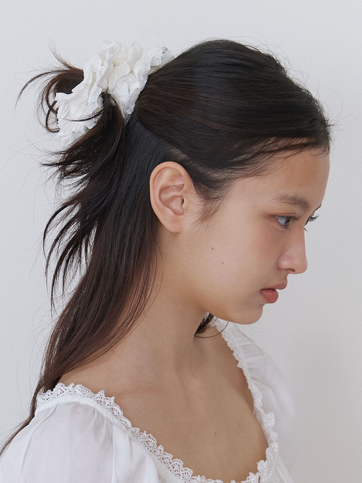 카인더베이비(KINDABABY) pure ruffle scrunchie