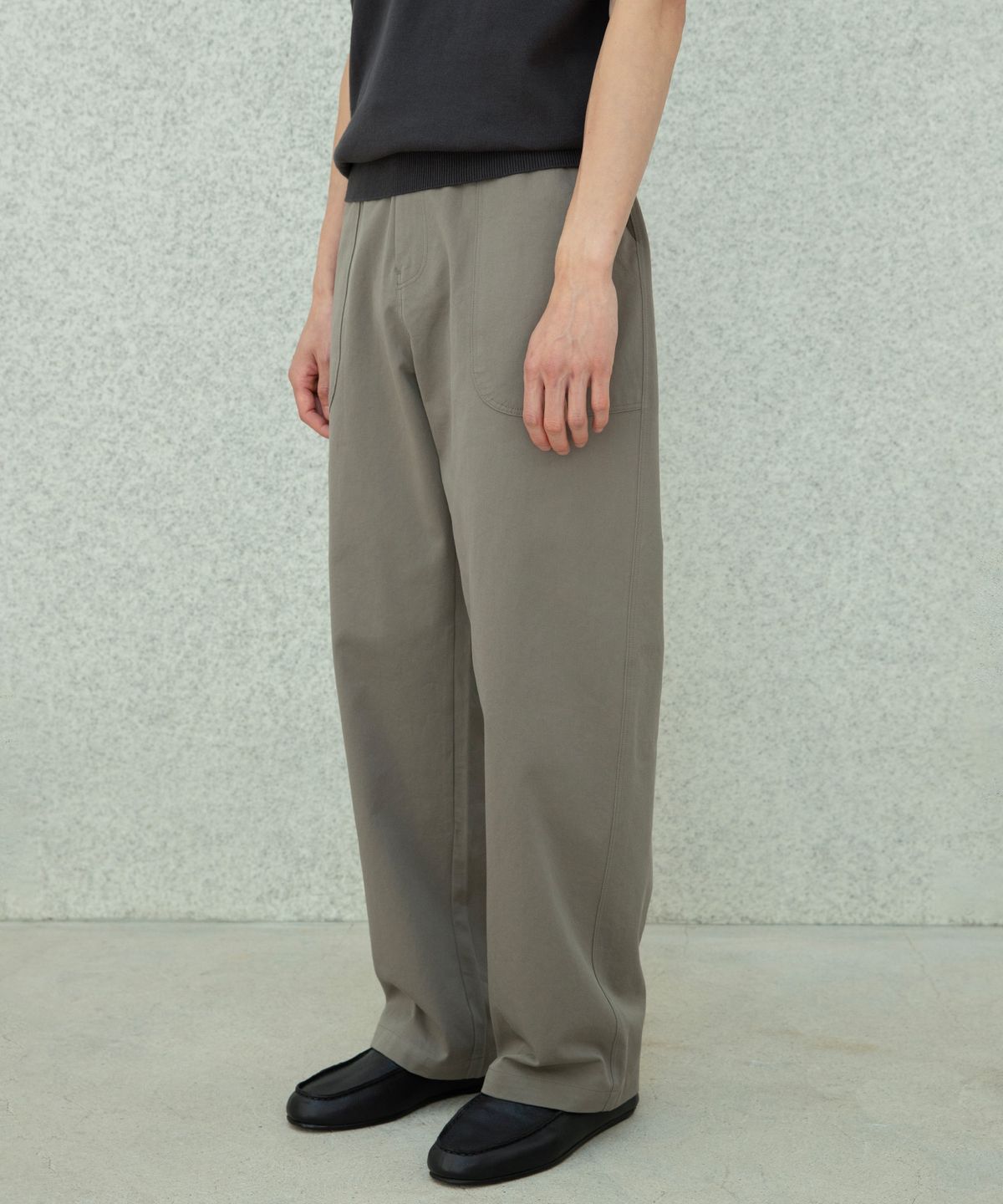 편마(PYEON MA) Relaxed Fatigue Pants - Khaki Beige