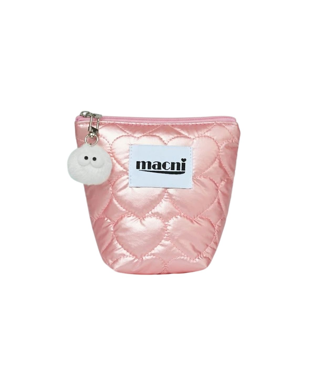 마크니(MACNI) HEART QUILTING STANDY POUCH PINK